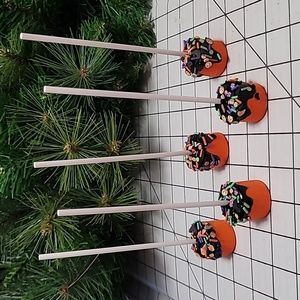 Set of 5 Marshmallow Pop with Frosting and Sprinkles - Fake‎ Bake